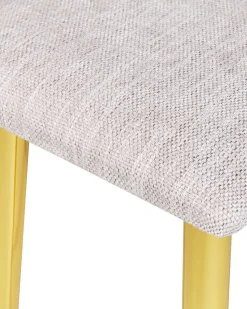 Beliani Kampauspoyta 2 Laatikkoa Led-Peili Jakkara Harmaa/Kulta Surin Hot