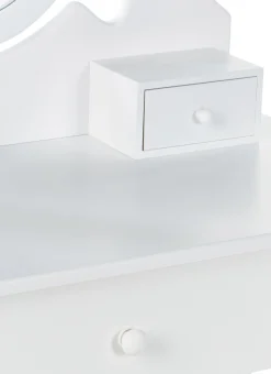 Beliani Kampauspoyta 3 Laatikkoa Peili Jakkara Valkoinen Astre Sale