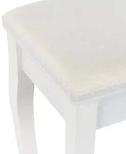 Beliani Kampauspoyta 3 Laatikkoa Peili Jakkara Valkoinen Astre Sale