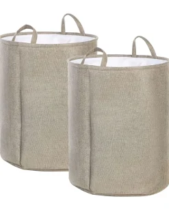 Beliani Kangaskori Beige 2 Kpl Samti Best Sale