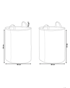 Beliani Kangaskori Beige 2 Kpl Samti Best Sale