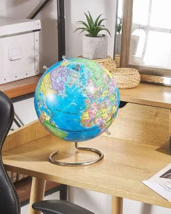 Beliani Karttapallo Magneeteilla Sininen 29 Cm Cartier Cheap