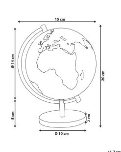 Beliani Karttapallo Musta 20 Cm Cook New