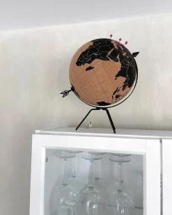 Beliani Karttapallo Ruskea/Musta 35 Cm Battuta Online