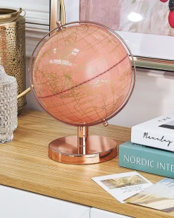 Beliani Karttapallo Ruusukulta/Vaaleanpunainen 28 Cm Cabot Outlet