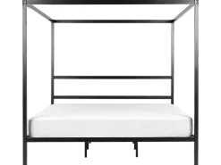Beliani Katossanky Metalli Musta 180 X 200 Cm Lestards Cheap