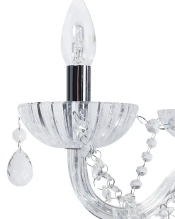 Beliani Kattokruunu 5 Polttimoa Metalli Hopea Locone Discount