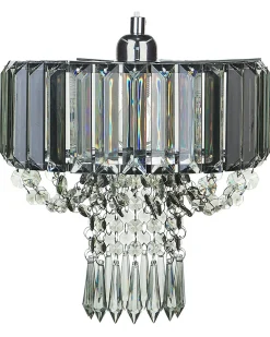 Beliani Kattokruunu Rauta Vaaleanharmaa Adorn Discount