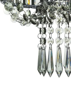 Beliani Kattokruunu Rauta Vaaleanharmaa Adorn Discount