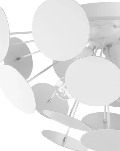 Beliani Kattovalaisin 3 Polttimoa Metalli Valkoinen Maritsa Fashion