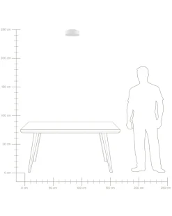 Beliani Kattovalaisin 3 Polttimoa Polypuuvilla Valkoinen Rena Outlet