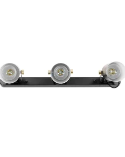 Beliani Kattovalaisin 3 Polttimoa Metalli Musta Tyria Best Sale