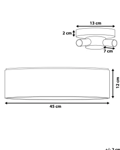 Beliani Kattovalaisin 3 Polttimoa Polypuuvilla Kupari Rena Discount