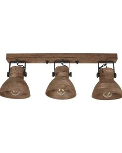 Beliani Kattovalaisin 3 Polttimoa Tumma Mangopuu Pennai Cheap