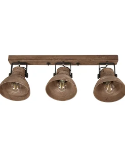 Beliani Kattovalaisin 3 Polttimoa Tumma Mangopuu Pennai Cheap