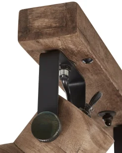 Beliani Kattovalaisin 3 Polttimoa Tumma Mangopuu Pennai Cheap