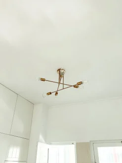 Beliani Kattovalaisin 6 Polttimoa Metalli Messinki Kidane Cheap