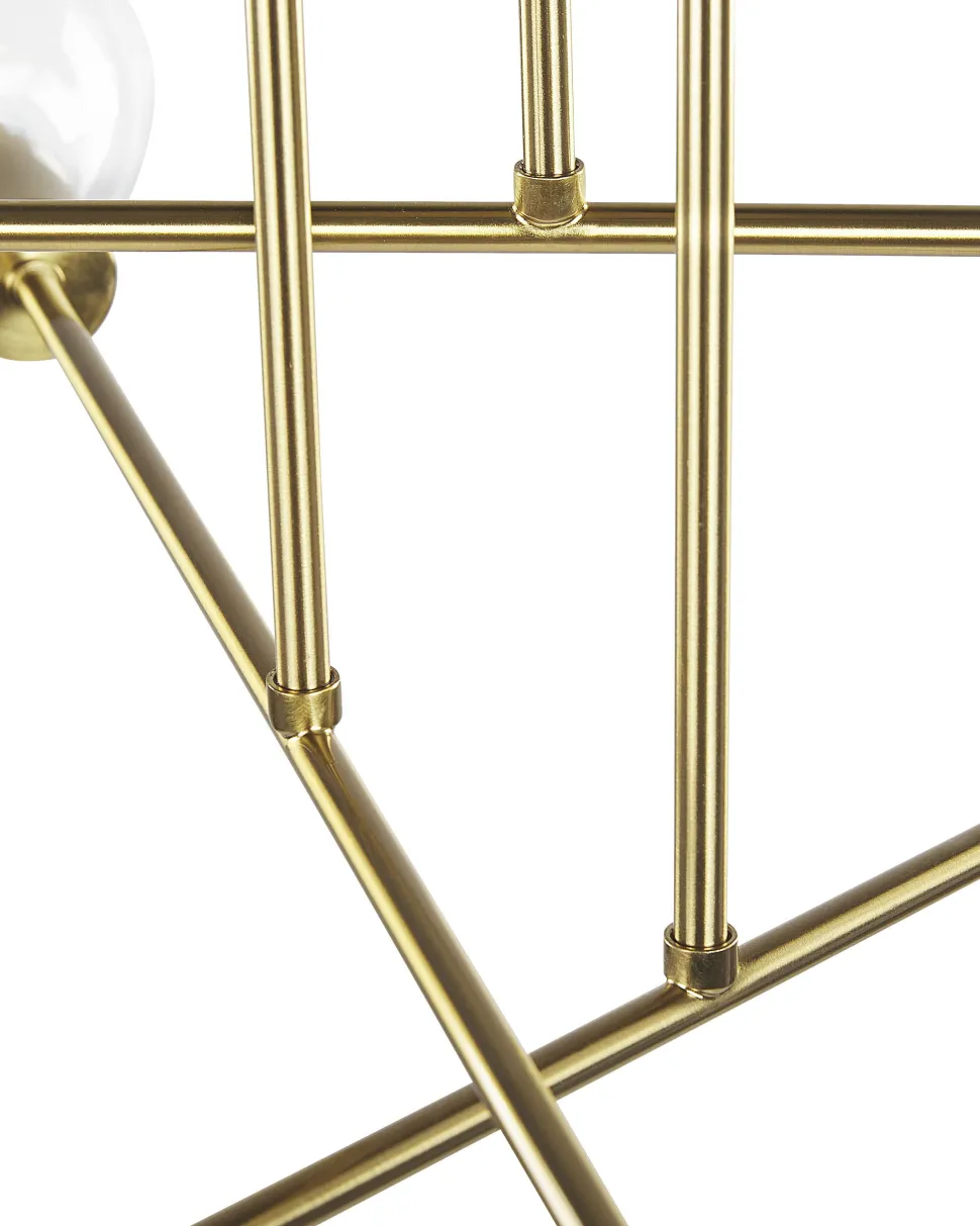 Beliani Kattovalaisin 6 Polttimoa Metalli Messinki Kidane Cheap