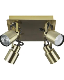 Beliani Kattovalaisin 4 Polttimoa Rauta Messinki Bonte Discount