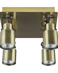 Beliani Kattovalaisin 4 Polttimoa Rauta Messinki Bonte Discount