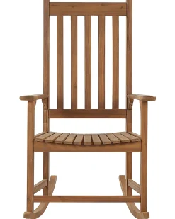 Beliani Keinutuoli Akaasia Vaalea Puu Bojano Best Sale