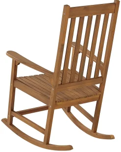 Beliani Keinutuoli Akaasia Vaalea Puu Bojano Best Sale