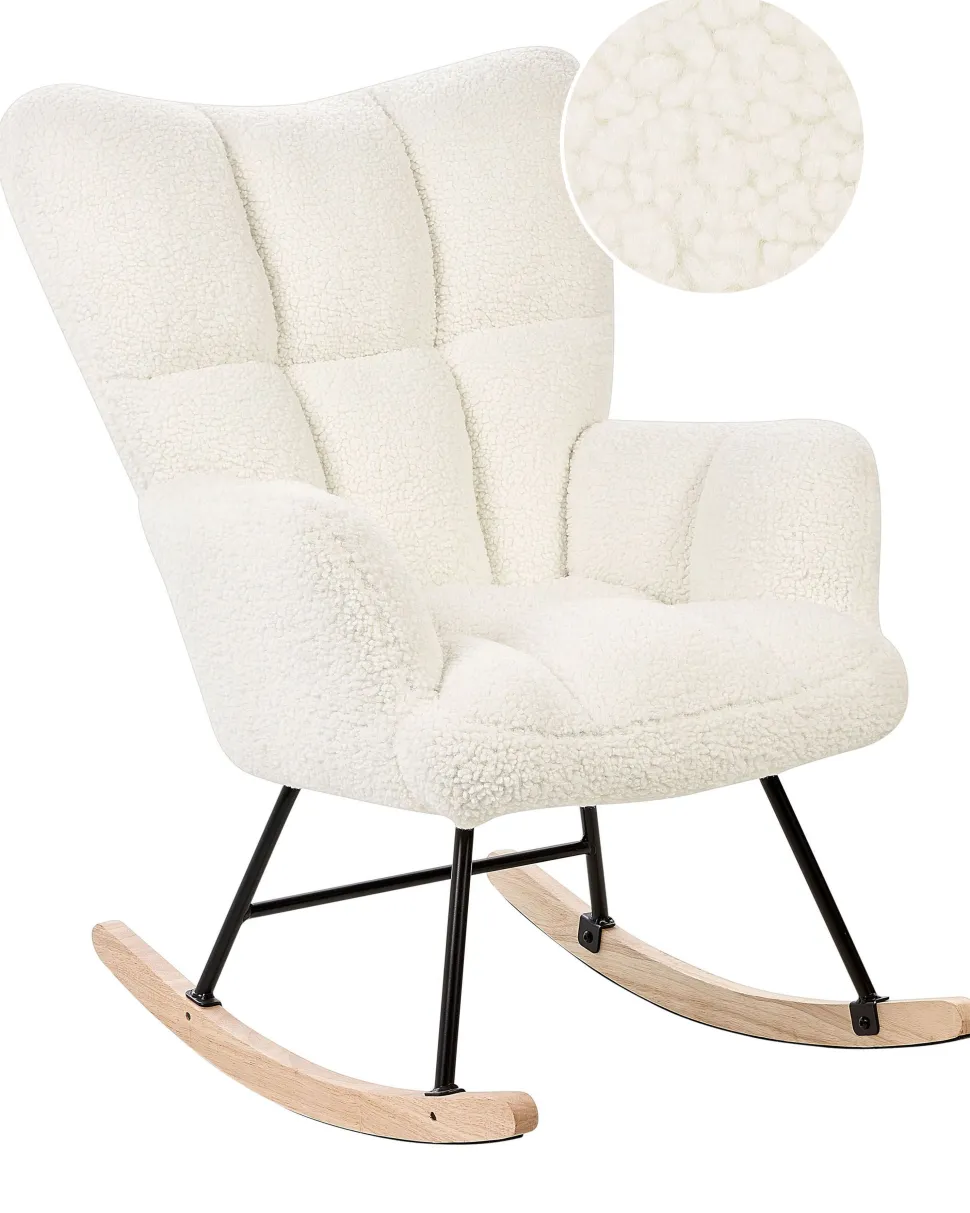 Beliani Keinutuoli Buklee Valkoinen Oulu Best