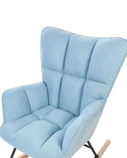 Beliani Keinutuoli Kangas Sininen Oulu Discount