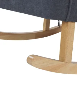 Beliani Keinutuoli Kangas Tummanharmaa Trondheim Ii Online