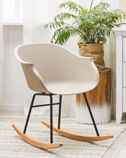 Beliani Keinutuoli Muovi Beige Harmony New