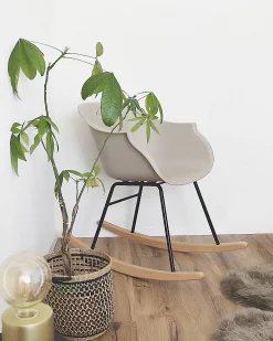 Beliani Keinutuoli Muovi Beige Harmony New