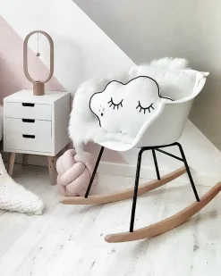 Beliani Keinutuoli Muovi Valkoinen Harmony Hot