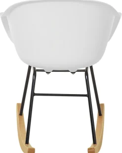 Beliani Keinutuoli Muovi Valkoinen Harmony Hot