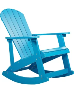 Beliani Keinutuoli Muovipuu Sininen Adirondack Best