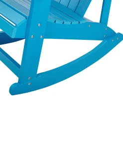 Beliani Keinutuoli Muovipuu Sininen Adirondack Best