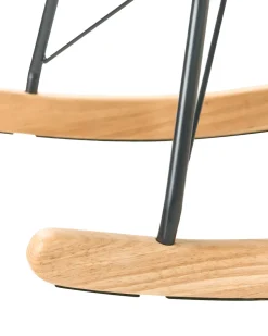 Beliani Keinutuoli Sametti Musta Ellan Clearance