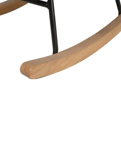 Beliani Keinutuoli Sametti Vaaleanharmaa Oxie New