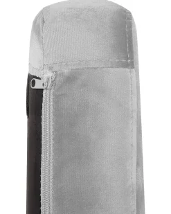 Beliani Keinutuoli Sametti Vaaleanharmaa Oxie New