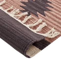 Beliani Kelim-Matto Puuvilla Beige/Ruskea 200 X 300 Cm Aragats Discount