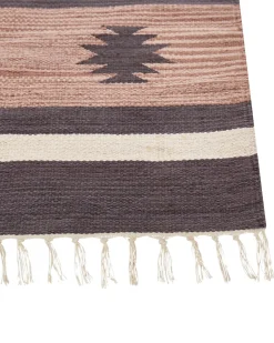 Beliani Kelim-Matto Puuvilla Beige/Ruskea 200 X 300 Cm Aragats Discount