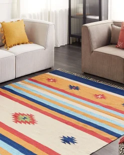 Beliani Kelim-Matto Puuvilla Monivarinen 200 X 300 Cm Taronik Online