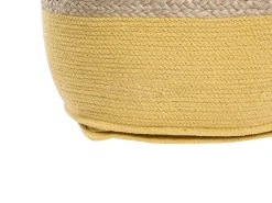 Beliani Keltainen Juuttirahi 44 X 44 Cm Kirama Discount