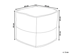 Beliani Keltainen Juuttirahi 44 X 44 Cm Kirama Discount