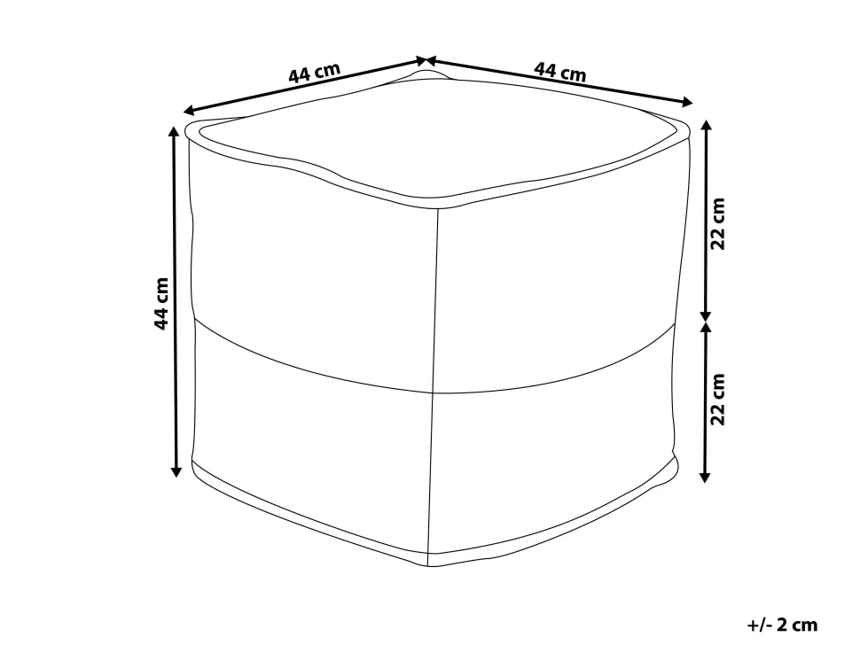 Beliani Keltainen Juuttirahi 44 X 44 Cm Kirama Discount