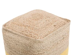 Beliani Keltainen Juuttirahi 44 X 44 Cm Kirama Discount