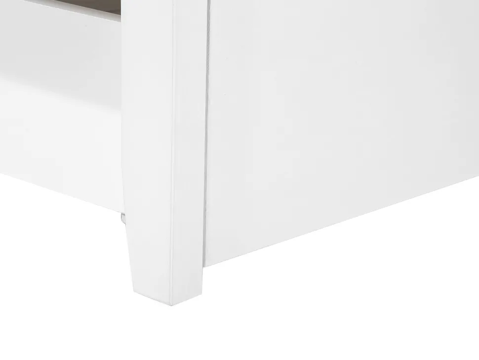 Beliani Kerrossanky Manty Säilytystila Valkoinen 90 X 200 Cm Radon Flash Sale