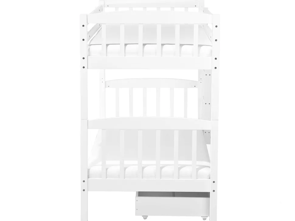 Beliani Kerrossanky Manty Säilytystila Valkoinen 90 X 200 Cm Revin Outlet