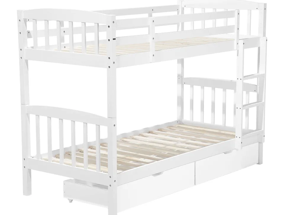 Beliani Kerrossanky Manty Säilytystila Valkoinen 90 X 200 Cm Revin Outlet