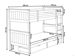 Beliani Kerrossanky Manty Vaalea Puu 90 X 200 Cm Radon Sale