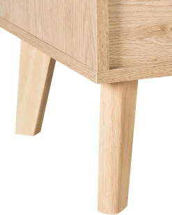 Beliani Kirjahylly 3 Hyllya Kaappi Vaalea Puu Parton Discount